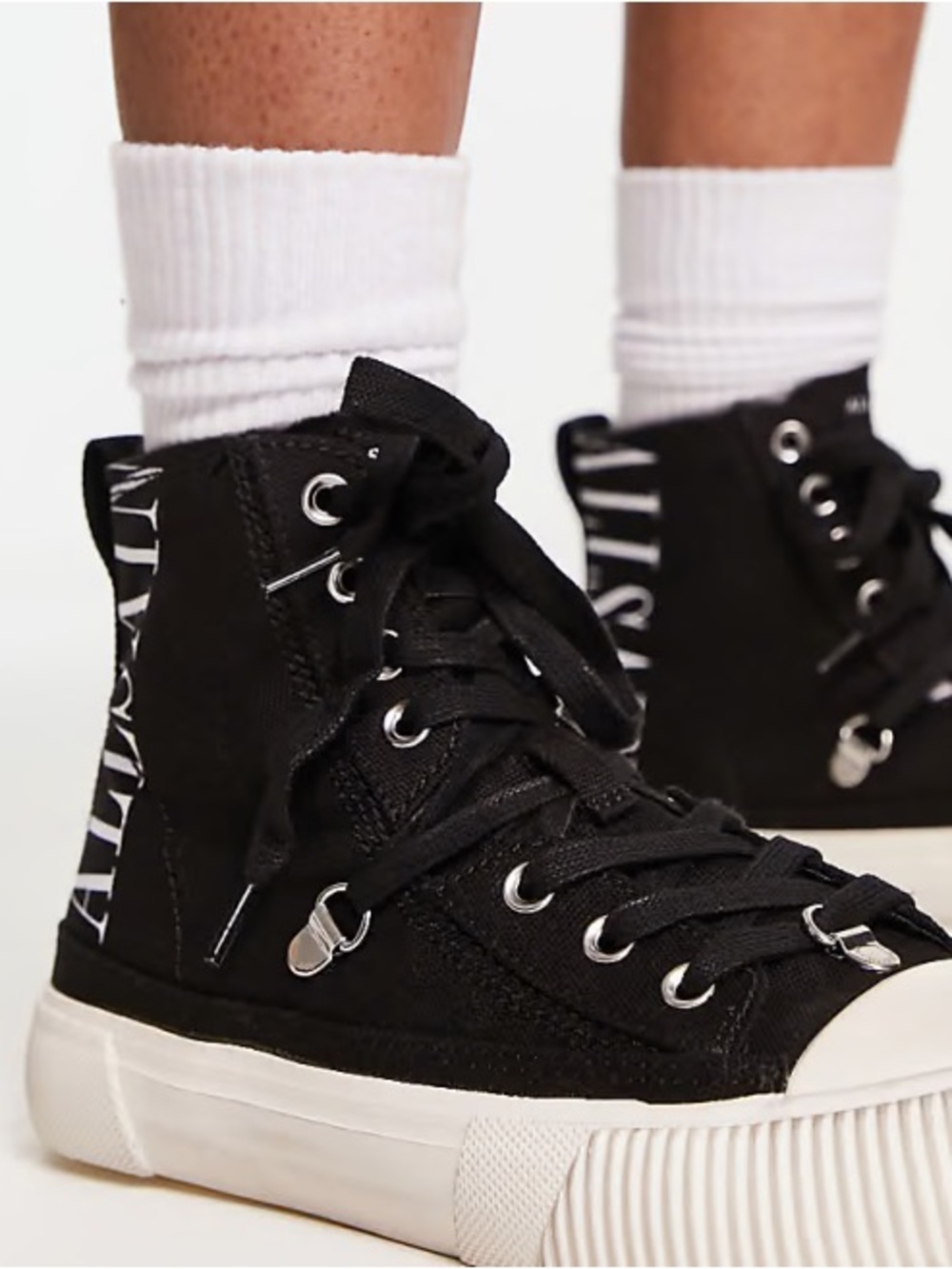 All Saints Elena Stamp hightop sneakers NWT